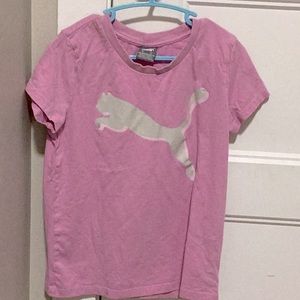 I am selling a pink puma shirt for young girls